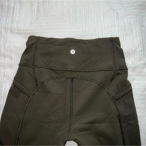 Lululemon Army Green Leggings